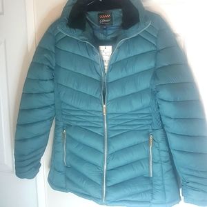 NWT Turquoise puffer